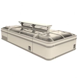 Supermercado <span class=keywords><strong>de</strong></span> cubierta <span class=keywords><strong>de</strong></span> <span class=keywords><strong>vidrio</strong></span> <span class=keywords><strong>Horizontal</strong></span> isla congelador escaparate con alto rendimiento - Product Image 1