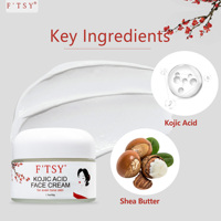 Crème éclaircissante pour la peau à l'acide kojique de qualité supérieure, anti-taches brunes, forte action blanchissante pour peaux noires, vente en gros