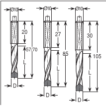 P050M009057L <b>Drill</b> <b>Bits</b> <b>for</b> <b>Wood</b> - Product Image 3