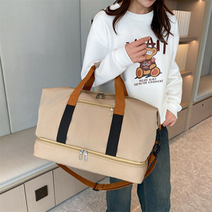 Sports Gym <b>Bag</b> Large Capacity Storage Wet Dry Separation Hand Carry Customized Logo Printing <b>Travel</b> <b>Organizer</b> - Product Image 4