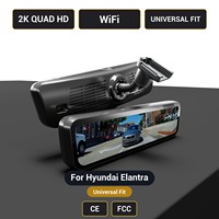 Caméra de tableau de bord pour rétroviseur Hyundai Elantra H-X Streaming 2K 9,2 pouces WiFi, ajustement universel