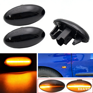 Clignotant latéral séquentiel LED ambre pour Peugeot Citroën, éclairage de garde-boue - Product Image 5