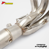 Sistema de escape de motocicleta Forsound a precio mayorista, silenciador de montaje bajo, sistema deslizante para CFmoto 675NK 675SR
