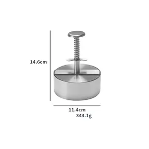 stainless steel 11.4CM Diameter Home Kitchen meat press for Hamburger