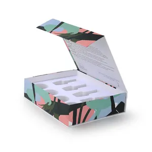 Coffrets d'emballage de cosmétiques de luxe, 10 pièces, boîte cadeau en papier personnalisée avec insertion de mousse, coffret en papier pour vernis à ongles