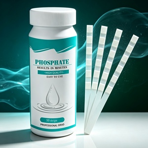 Bandelettes de <span class=keywords><strong>test</strong></span> de la qualité de l'eau au <span class=keywords><strong>phosphate</strong></span> PO4³- très vendues, kit de <span class=keywords><strong>test</strong></span> rapide pour aquarium, <span class=keywords><strong>piscine</strong></span> et eau potable, 50 bandelettes - Product Image 1