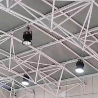 Projecteur LED SMD étanche IP65 en aluminium de la série A23E, 100W-500W, design carré, haute luminosité