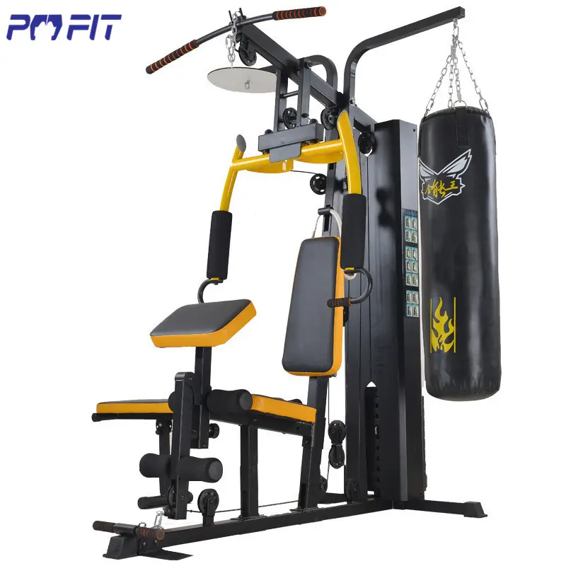 Multi home used 3 station homeuse gym three station home gym with squat machine