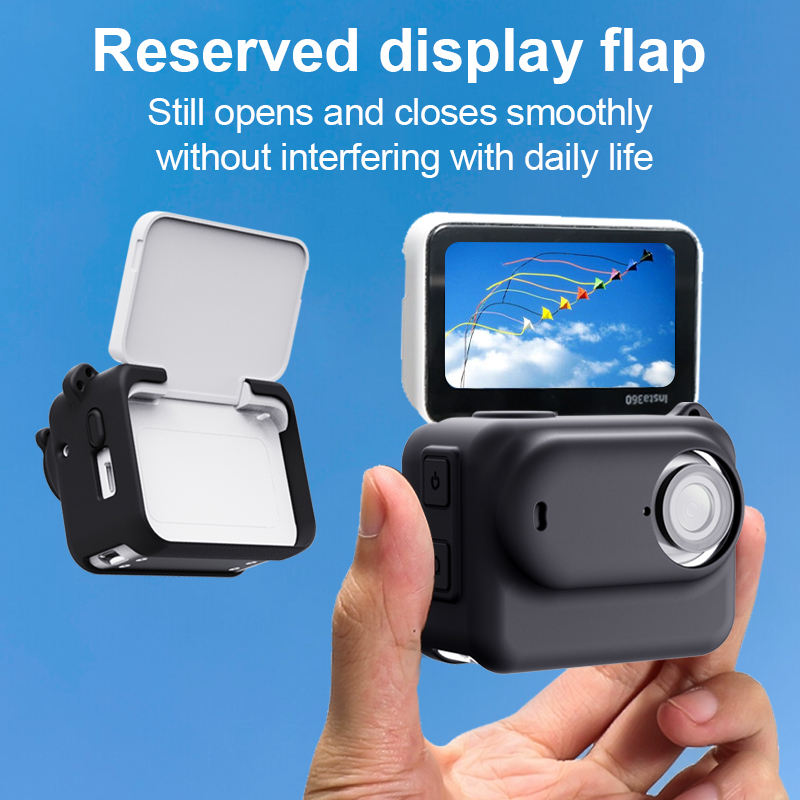 Insta360 GO3 Silicone Protective Case with Lens Cap for Insta 360 GO 3 Action Camera Accessories