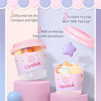 NOUVEAU Rouge à Lèvres Mat Hydratant Longue Durée Anti-transfert 6 Couleurs Imperméable Motif Étoile & Capsule Mignon Incontournable 7.6g