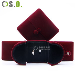 Elegant Velvet Jewelry Box <b>Set</b> with Custom Logo for Rings Necklaces Pendants Bracelets with Branding High End Good Quality - Product Image 1