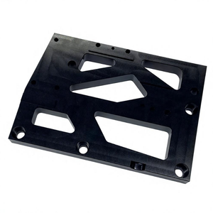Placa de Montaje Hueca Ligera de Aluminio Anodizado, Mecanizada por CNC, Personalizada OEM, Equipo de Automatización de Alta Precisión - Product Image 4