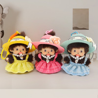 Ventes d'usine – Nouvelle poupée en peluche Monchhichi Bebichichi Kawaii japonaise, animal en peluche de dessin animé, porte-clés, petit pendentif