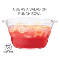 Seau à glace en plastique de 12 L, grande capacité, épaissi, bac à glace commercial, seau à boissons pour bar, restaurant, hôtel, fête