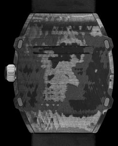 Montre mécanique de luxe pour homme, ultra-légère (38g), en fibre de carbone, squelette, tourbillon volant, boîtier ovale, affichage à aiguilles - Product Image 4