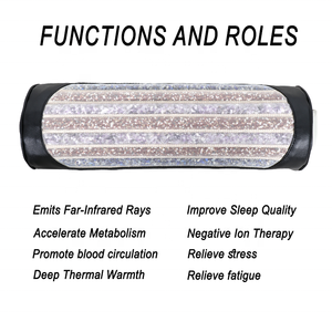 Almohada Ocular Profesional con Cristales de Amatista para Terapia de Calor, <span class=keywords><strong>Fisioterapia</strong></span> Infrarroja, Temperatura de 30-70°C, Tamaño 13x42cm - Product Image 1