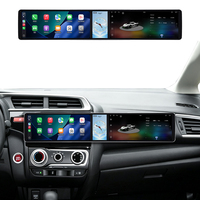 Автомагнитола MOOKAKA 12.3" + 4.99" + 12.3" для Honda Jazz 2013-2015, Android 15, GPS-навигация, стереосистема, беспроводной Carplay, интерактивный экран