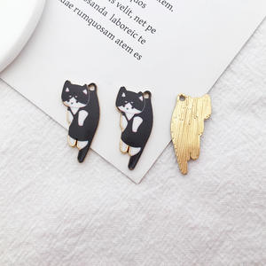 Pendientes colgantes pequeños de gota de aceite de gato de fabricante profesional colgante de gatito lindo colgante de moda para teléfono móvil dijes - Product Image 5