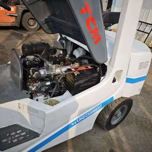 Original Japan Used TCM FD35 3.5 Ton Diesel <b>Forklift</b> with Hydraulic Side Shifter and Two Stage Mast - Product Image 1