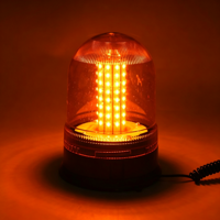 Feux de signalisation LED 80W, clignotants, avec fixation magnétique, boîtier en polycarbonate, lumière ambre clignotante, 12-24V, IP65, sécurité des véhicules