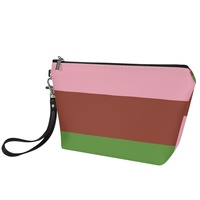 Pochette cosmétique personnalisée en similicuir PU Gynesexual Gay Rainbow pour voyage d'affaires, rangement de beauté sur coiffeuse et stock de vente au détail
