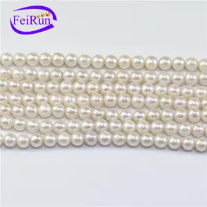 FEIRUN 5-6mm round A+ quality cheap price pearls natural freshwater beads