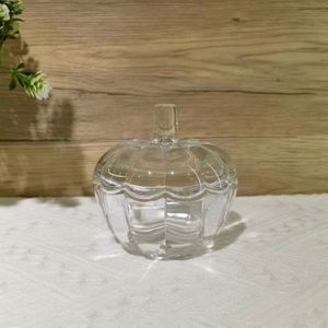 Pot à bonbons en verre cristal de style européen, luxe léger, avec couvercle en forme de citrouille, pour bijoux de Noël, rangement et support de bougie - Product Image 2