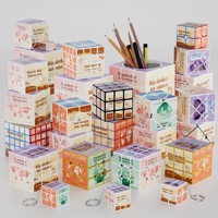 Zcube OEM ODM Cube Magique Personnalisé en Forme de Voyage, Impression UV, Plastique ABS, Motif Géométrique, Puzzle Promotionnel pour l'Industrie du Tourisme