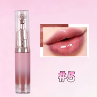 Vegan Minerale Schattige Kleurveranderende Roze Press Lip Oil Transparante Lipgloss Fruitig Aroma Dubbel Kleurrijk Volumegevend Aangepast Logo