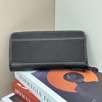 Dompet panjang pria dengan kantong koin besar tas SIM SIM tas genggam dompet kapasitas besar grosir