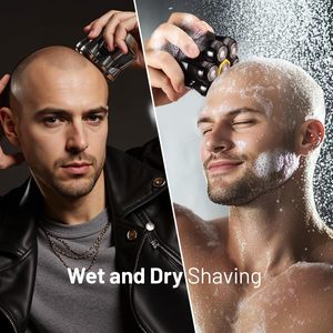 <b>Head</b> Shaver for Bald Men Electric Bald <b>Razor</b> IPX7 Wet Dry Shaving 7D Magnetic Floating <b>Heads</b> for Ultimate Comfort Grooming Kit - Product Image 4