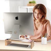 JQ-Support modulaire pour ordinateur portable avec 2 moniteurs, organisateur robuste, support pour ordinateur portable avec porte-stylo et tiroirs