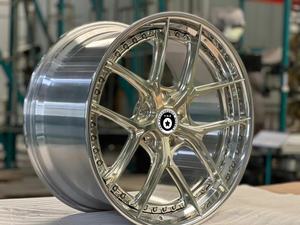 Trz 18 19 20 21 22 23 24 pouces jantes de voiture de tourisme 5x120 5x112 5x114.3 forgé personnalisé 2 pièces jantes polies <span class=keywords><strong>champagne</strong></span> - Product Image 2