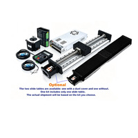Kit de table coulissante CNC robuste Modèle 15100 avec moteur NEMA23, pilote DM556, alimentation et contrôleur pour machine CNC à glissière linéaire axe XYZ