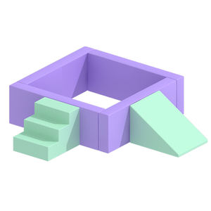 Équipement de fosse à balles de jeu souple <span class=keywords><strong>rectangulaire</strong></span> personnalisé terrain de jeu intérieur location de fête <span class=keywords><strong>piscine</strong></span> à balles souples avec toboggan - Product Image 1