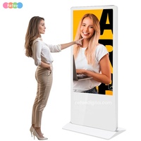 Kiosque publicitaire Android sur pied avec écran tactile interactif, affichage numérique et signalétique LCD