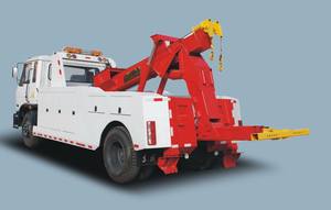 Camion de dépannage à plateau plat 4x2 pour le sauvetage routier et le remorquage de voitures/camions - Product Image 4