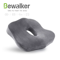 Coussin de siège ergonomique en mousse à mémoire de forme pour chaise de bureau ou de maison, avec logo personnalisé Bewalker, fonction positionneur amovible