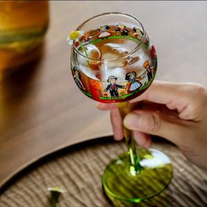 Petit <span class=keywords><strong>verre</strong></span> <span class=keywords><strong>à</strong></span> vin rouge alsacien soufflé <span class=keywords><strong>à</strong></span> la main Style coréen moderne Grand <span class=keywords><strong>verre</strong></span> 101-200ml Écologique Durable Réutilisable pour le froid - Product Image 2