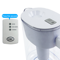 Carafe filtrante écologique avec affichage numérique, purificateur d'eau certifié NSF, bouilloire filtrante, ioniseur de cuisine