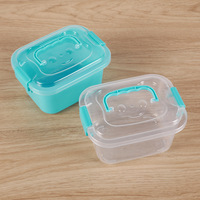 Vente en gros de valise de rangement de jouets de table de qualité alimentaire avec couvercle transparent pour la maison