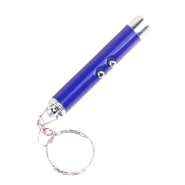 Pet Interactive Cat Toy Compact Portable Blue Laser Lighting Cat Teaser Pen