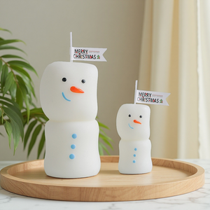 Velas de Navidad ornamentales hechas a mano, mini velas novedosas, velas perfumadas de lujo para vacaciones, Mantel Deco - Product Image 1