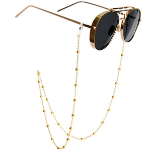Accessoires pour <span class=keywords><strong>lunettes</strong></span> de soleil, cordon en perles de verre couleur or cuivre, chaîne pour <span class=keywords><strong>lunettes</strong></span> de soleil - Product Image 3