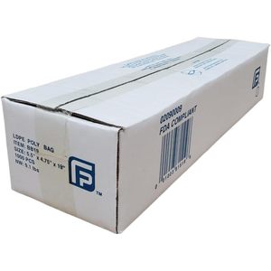 Bolsas de Almacenamiento de Alimentos Focus Poly Clear LDPE, Rectangulares con Parte Superior Abierta, 5.5"x4.75"x19", Paquete de 1000 Unidades - Product Image 6