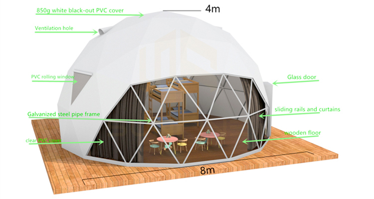 Igloo Dome Garden Tent Set Outer Dome Tent Sun Shade