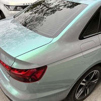 WRAPMASTER - Vinilo Autoadhesivo TPU MAGIC CANDY FLIP GRIS VERDE de 1.52*15m, Película Protectora de Pintura PPF de Color Autoregenerable para Automóviles