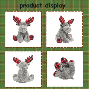 Giáng Sinh Trang Trí <span class=keywords><strong>Moose</strong></span> <span class=keywords><strong>Plush</strong></span> Nhồi Bông Đồ Chơi Cho Lễ Hội Dịp Quà Tặng - Product Image 3