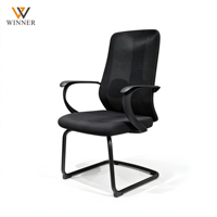 Chaise en maille moderne avec coussin ergonomique en éponge, accoudoirs fixes et dossier inclinable pour la maison, le bureau, l'école et les entreprises