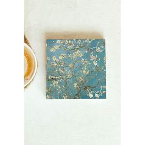 Posavasos de Piedra Individual de la Serie Vincent Van Gogh, Diseño Cuadrado para Regalo Empresarial o Promocional - Product Image 1